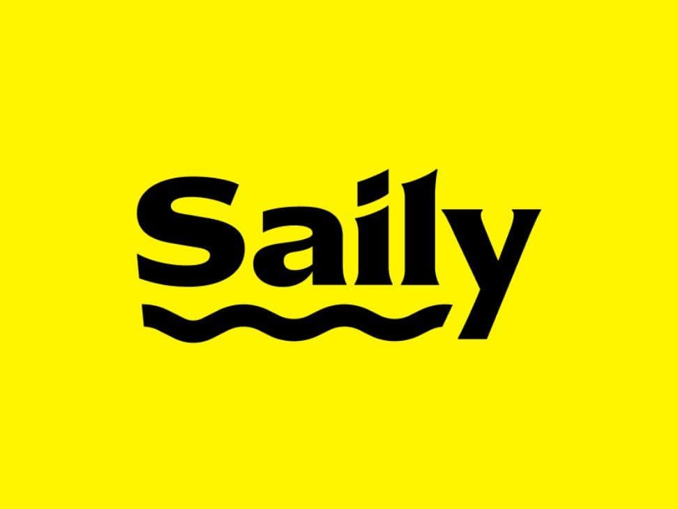 Saily word on yellow backgorund